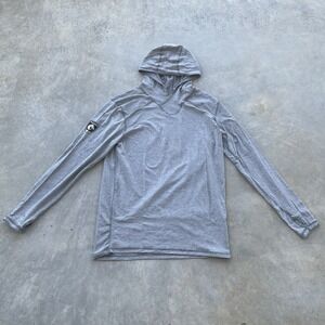 DragonWear FR Men's Large Pro Dry Tech LS Shirt Hoodie Gray Heather Cat 2 Arc 8